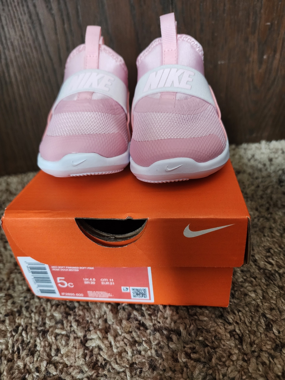 Nike Kids Pink Slip-On Athletic Shoes